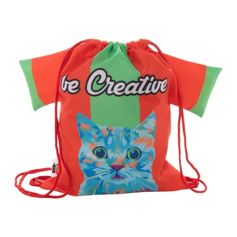 CreaDraw T Kids RPET personalizowany worek ze sznurkami dla dzieci
