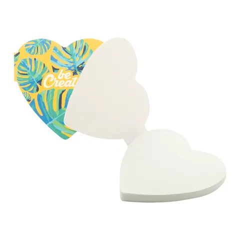 CreaStick Heart personalizowany notatnik z kartkami samoprzylepnymi