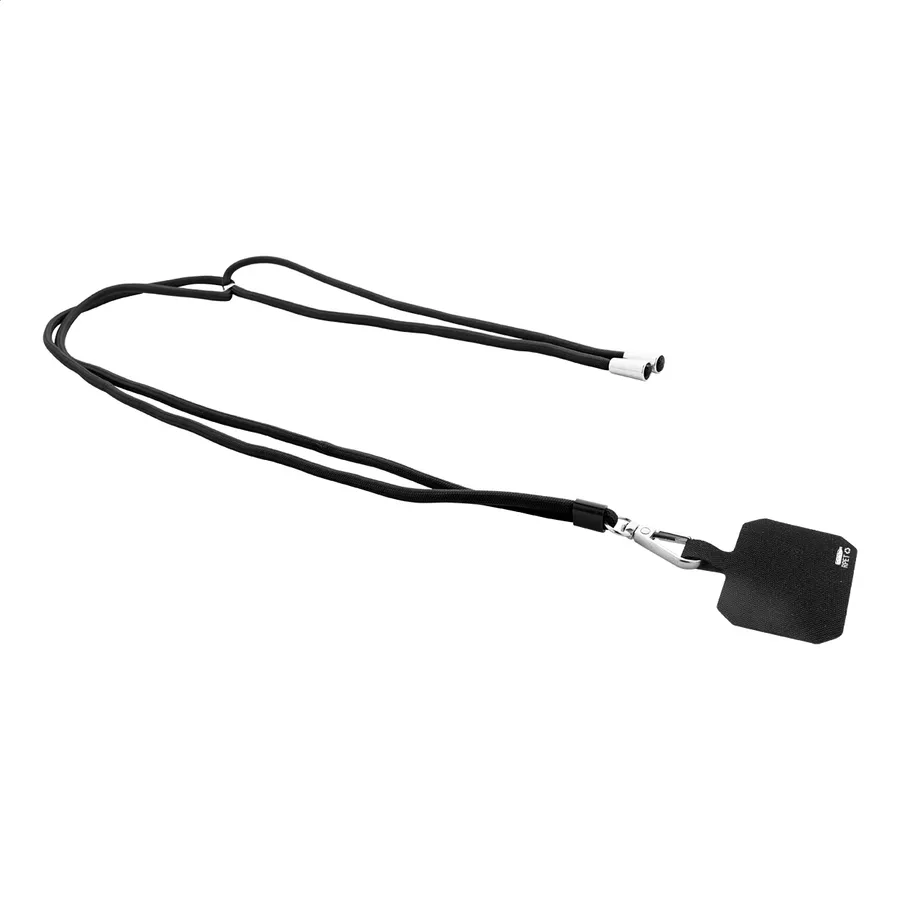 Corphon smycz RPET z uchwytem na telefon, wariant AP800596-10, zdjęcie 1 z 3