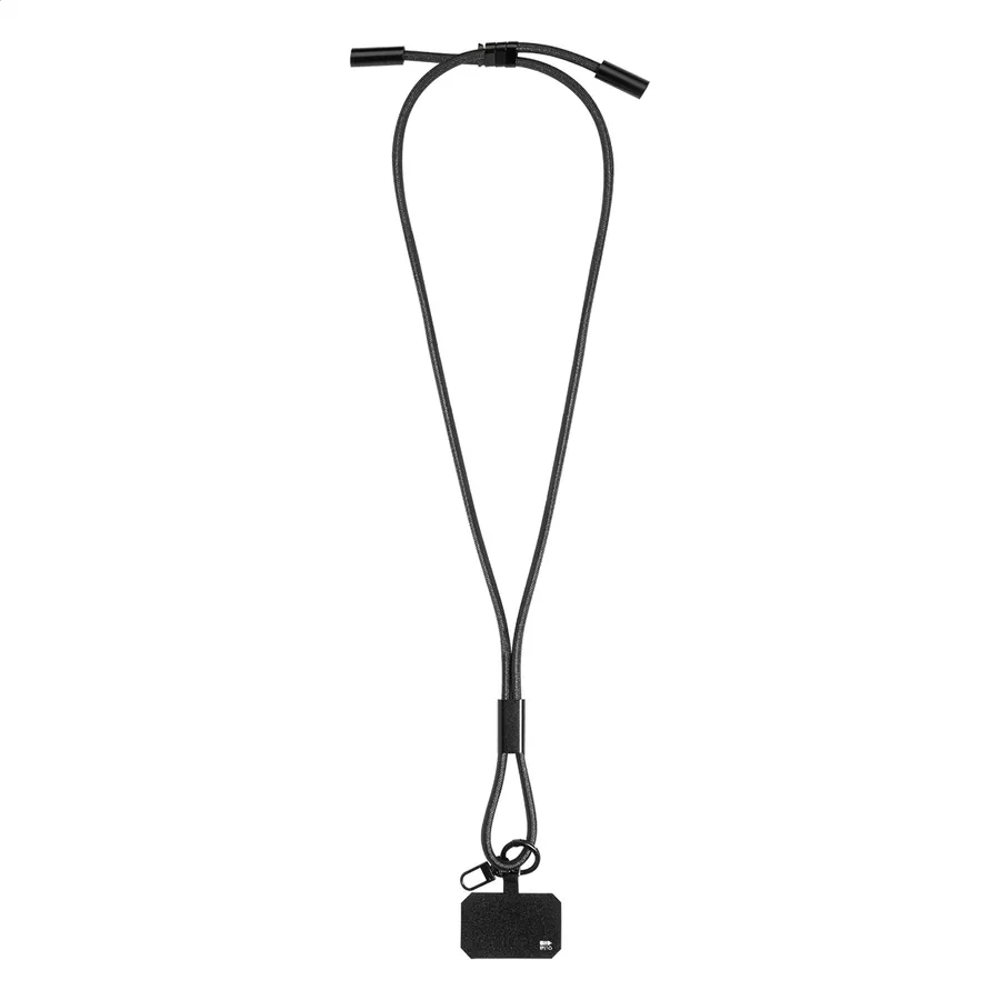 HolCharge smycz, uchwyt na telefon, kabel 60W RPET, wariant AP864133-10, zdjęcie 1 z 4