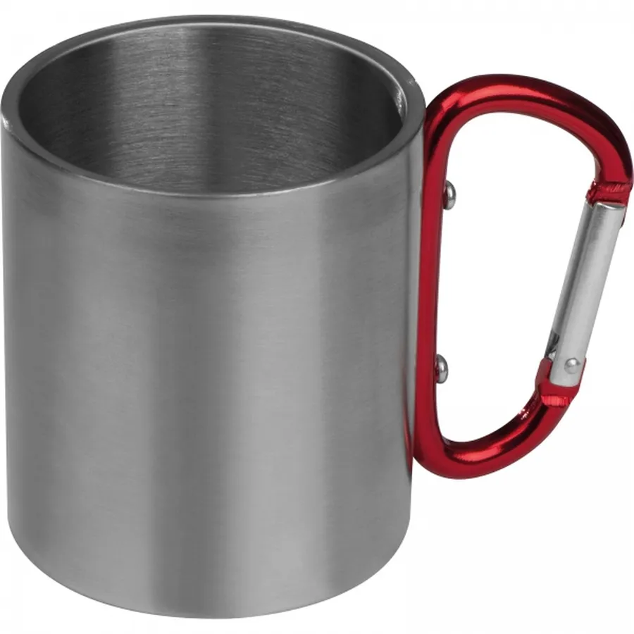 Kubek metalowy z karabińczykiem 200 ml ANGELICA, wariant 8136705, zdjęcie 1 z 8