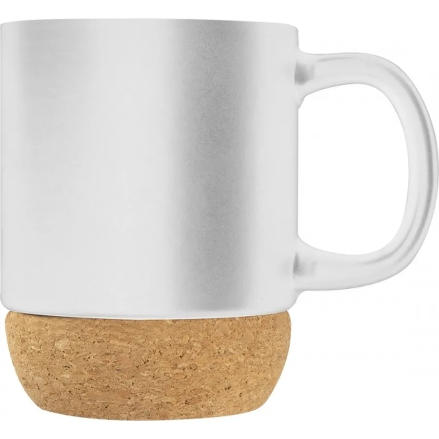 Kubek ceramiczny z korkiem GISTEL 350 ml, wariant 241806, zdjęcie 1 z 5