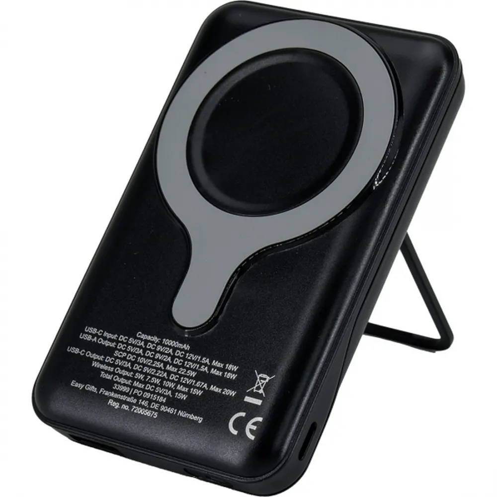 Power bank 10000 mAh z ładowarką indukcyjną VENTURA, wariant 399903, zdjęcie 1 z 6