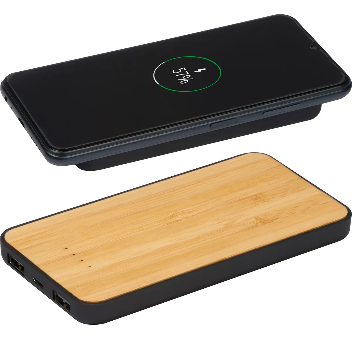 Ładowarka indukcyjna z power bankiem 8000 mAh MILAN, wariant 319013, zdjęcie 1 z 4