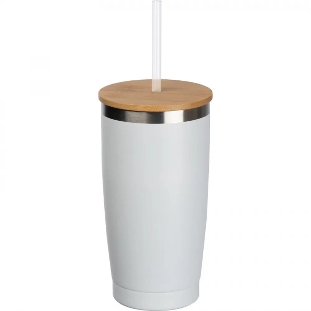 Kubek termiczny ze słomką 500 ml RODRIGO, wariant 8396706, zdjęcie 1 z 3