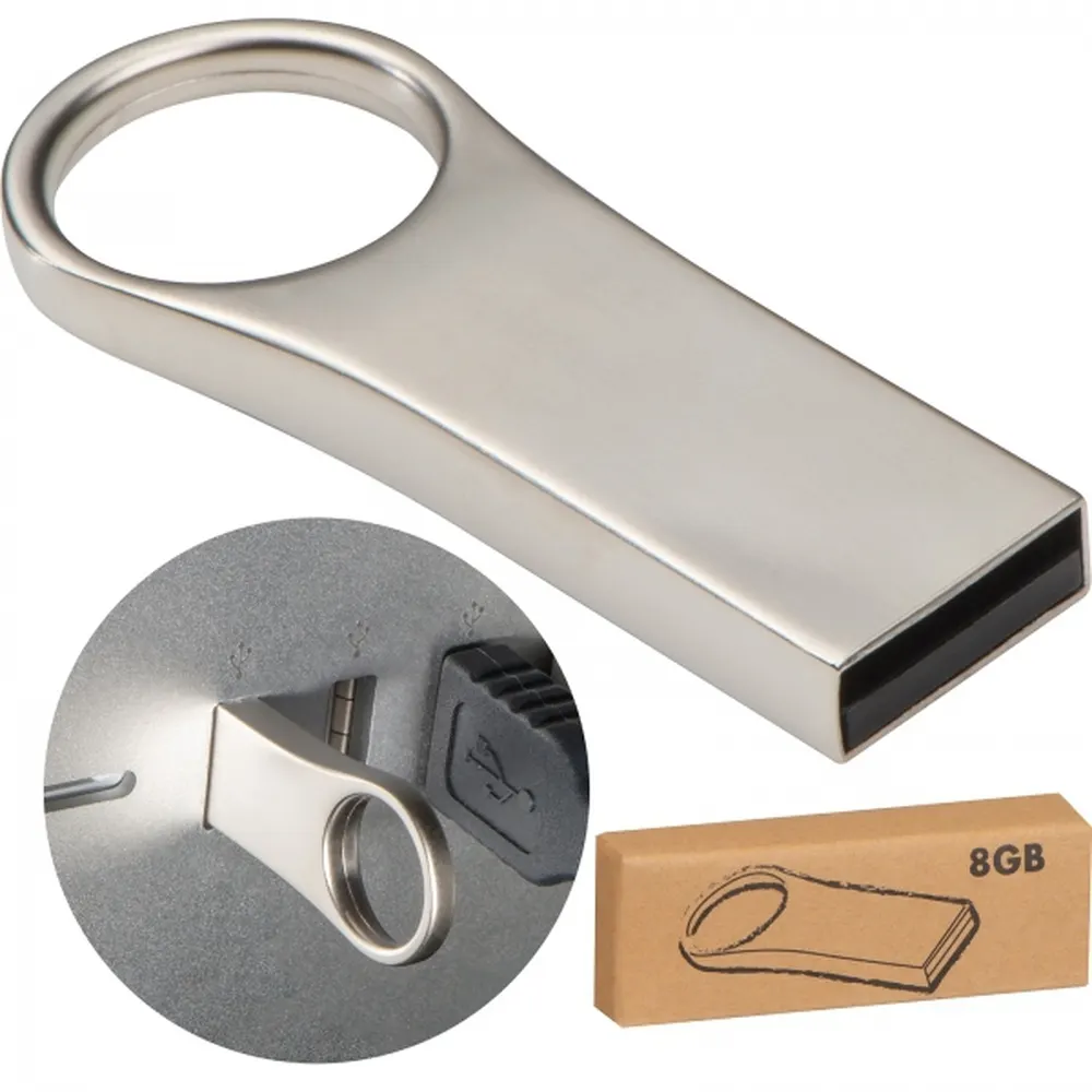 Pendrive metalowy 8GB 2.0 ROSEMARIE, wariant 2149307, zdjęcie 1 z 6