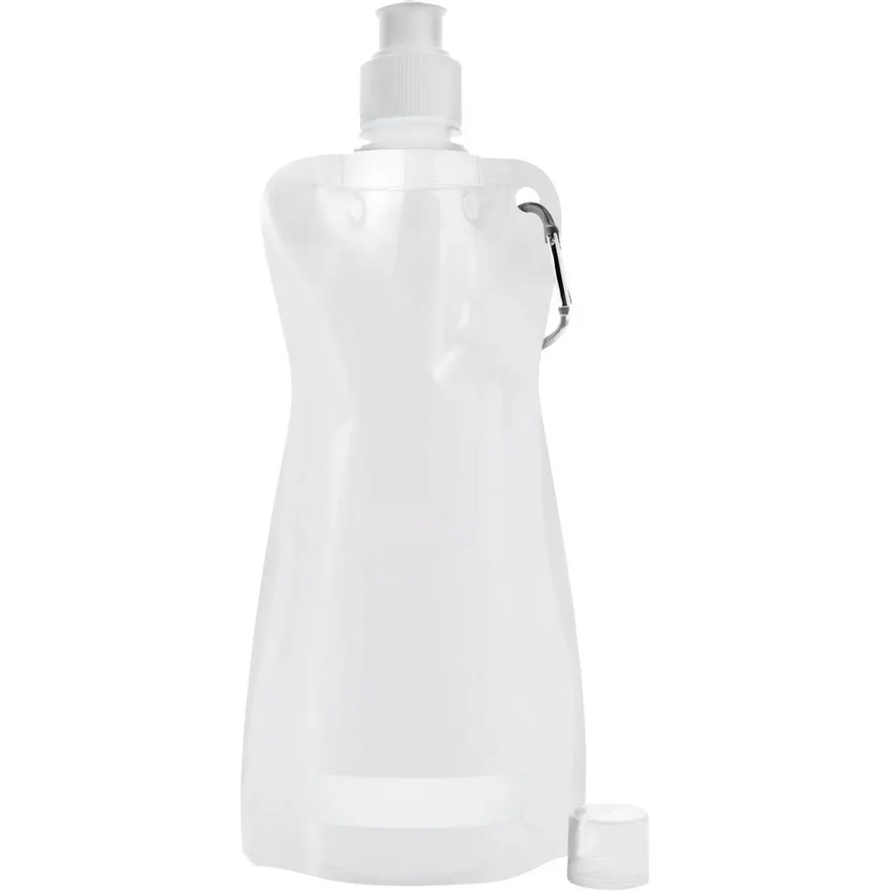 Składany bidon 420 ml z karabińczykiem, wariant V6503-02, zdjęcie 1 z 2