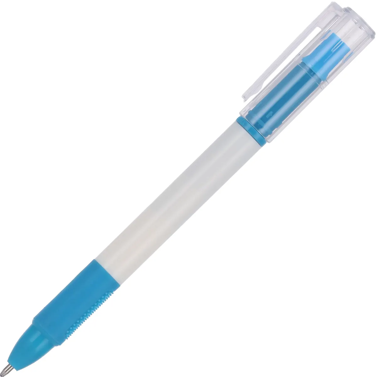 Długopis plastikowy z zakreślaczem LENS, wariant 574704, zdjęcie 1 z 4