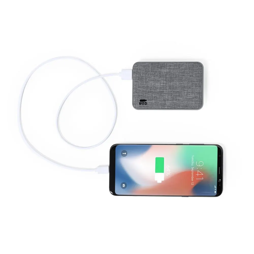 Power bank 5000 mAh RPET, wariant V8321-15, zdjęcie 1 z 4