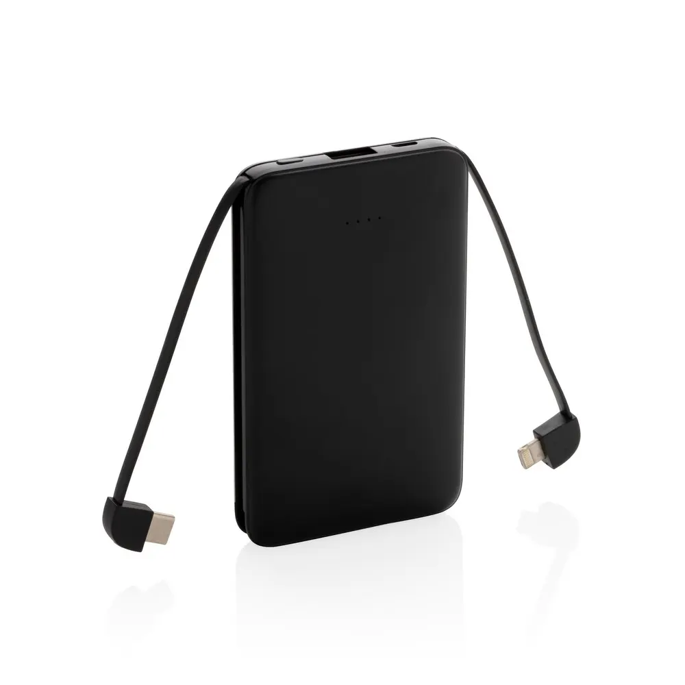 Power bank 5000 mAh, zintegrowany kabel 3 w 1, wariant P322.081, zdjęcie 1 z 13