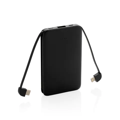 Power bank 5000 mAh, zintegrowany kabel 3 w 1