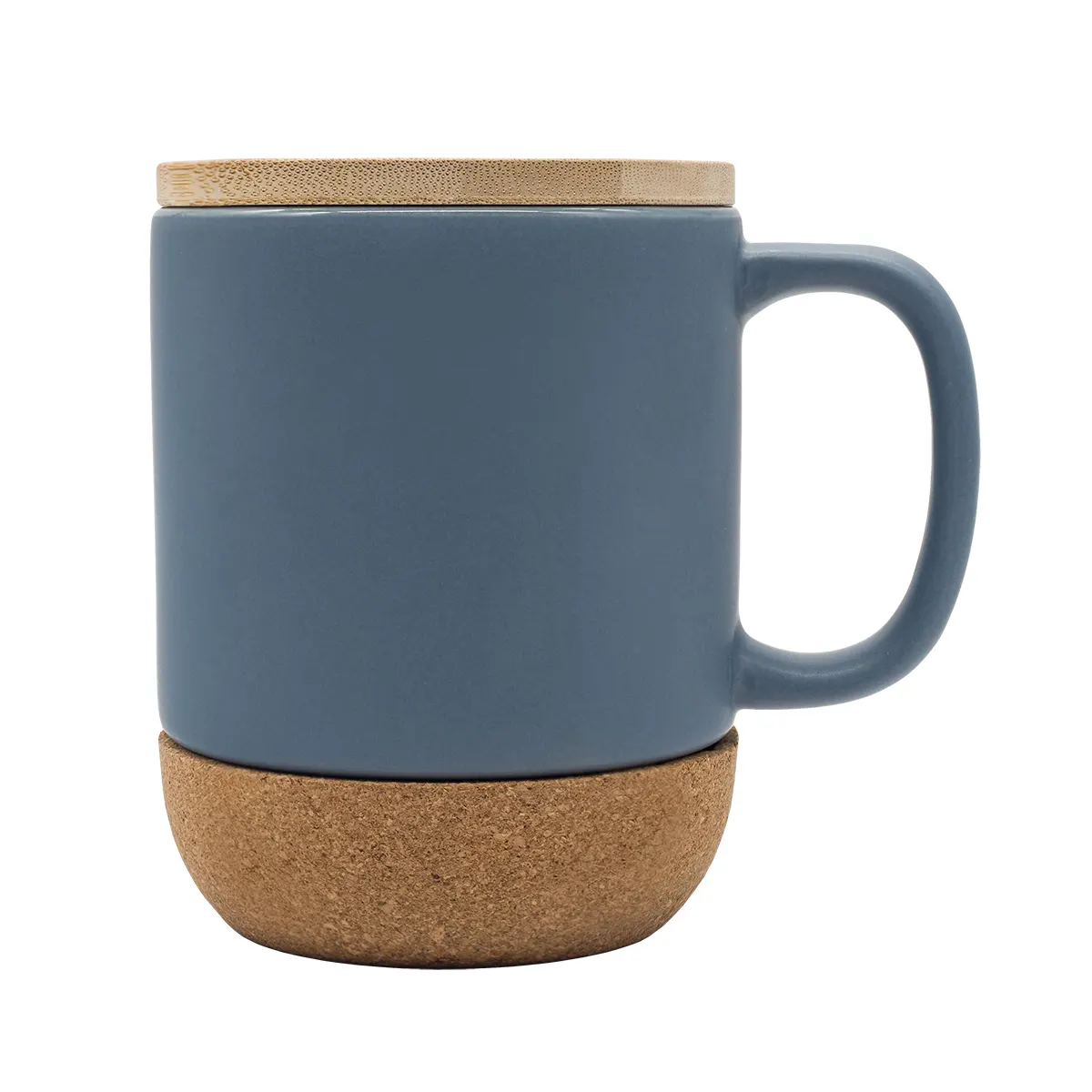 Kubek ceramiczny z bambusową przykrywką Giulia 400 ml, wariant R85309.21, zdjęcie 1 z 3