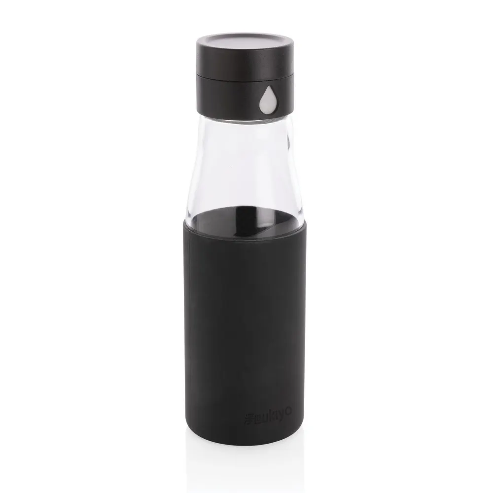 Szklana butelka 650 ml Ukiyo, monitorująca ilość wypitej wody, wariant P436.721, zdjęcie 1 z 11