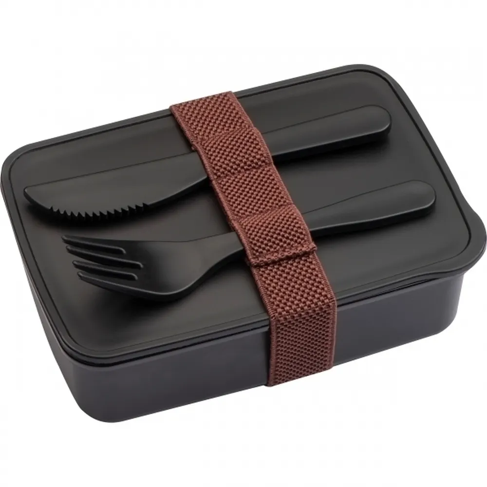 Lunch box ze sztućcami VIGO 600 ml, wariant 265903, zdjęcie 1 z 7