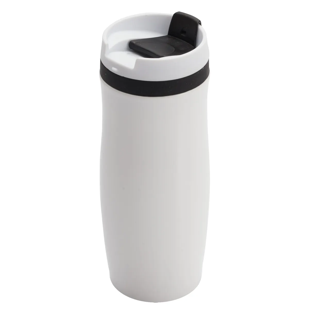 Kubek termiczny Viki 390 ml, czarny/biały, wariant R08336.02.O, zdjęcie 1 z 5