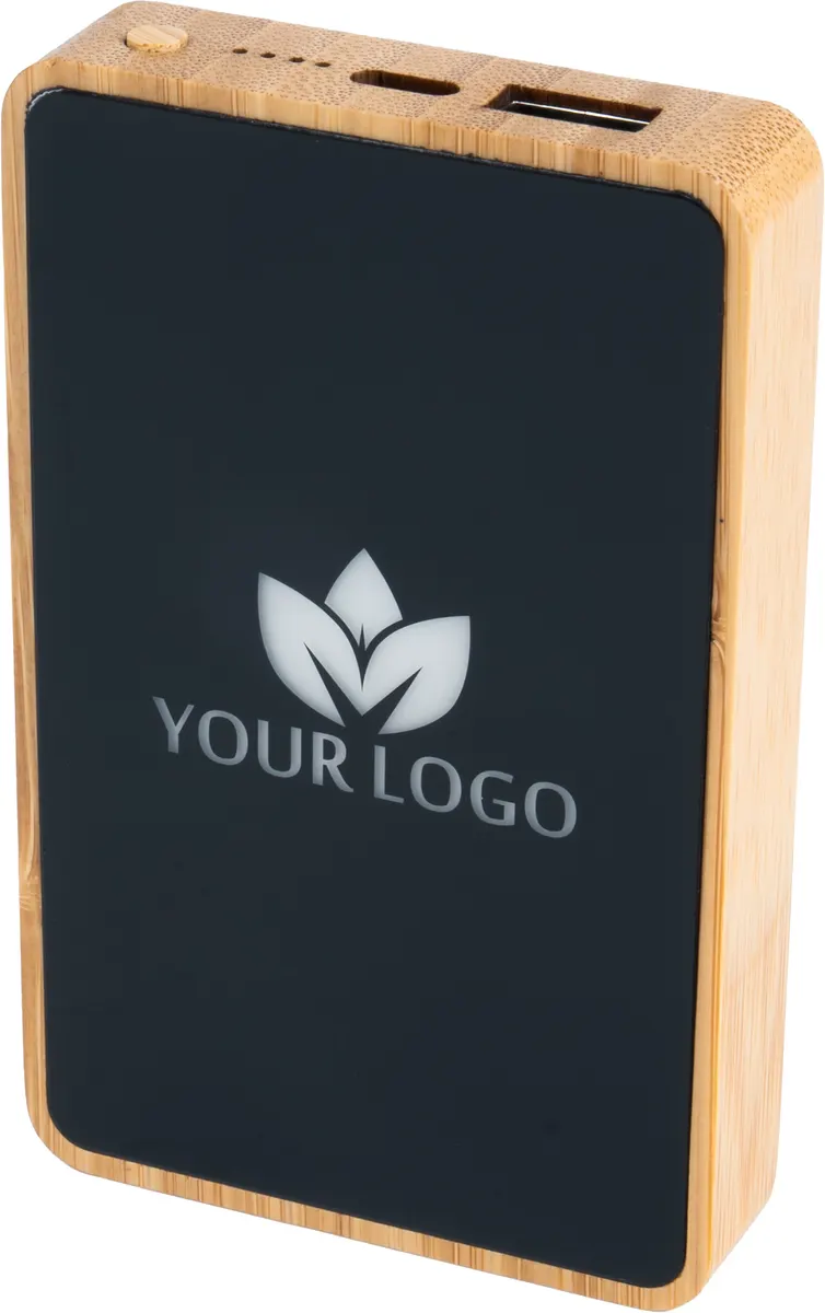 Power Bank 5000 mAh z podświetlanym logo, wariant EG061713, zdjęcie 1 z 8