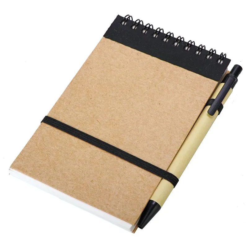 Notes Kraft z długopisem, wariant R73795.02, zdjęcie 1 z 4