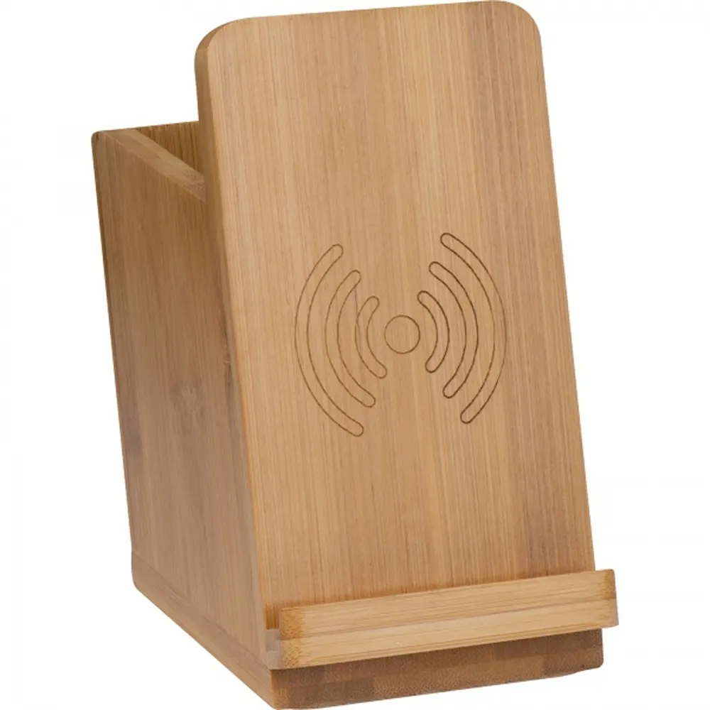 Stojak na telefon z ładowarką indukcyjną JULIUS, wariant 2185113, zdjęcie 1 z 8