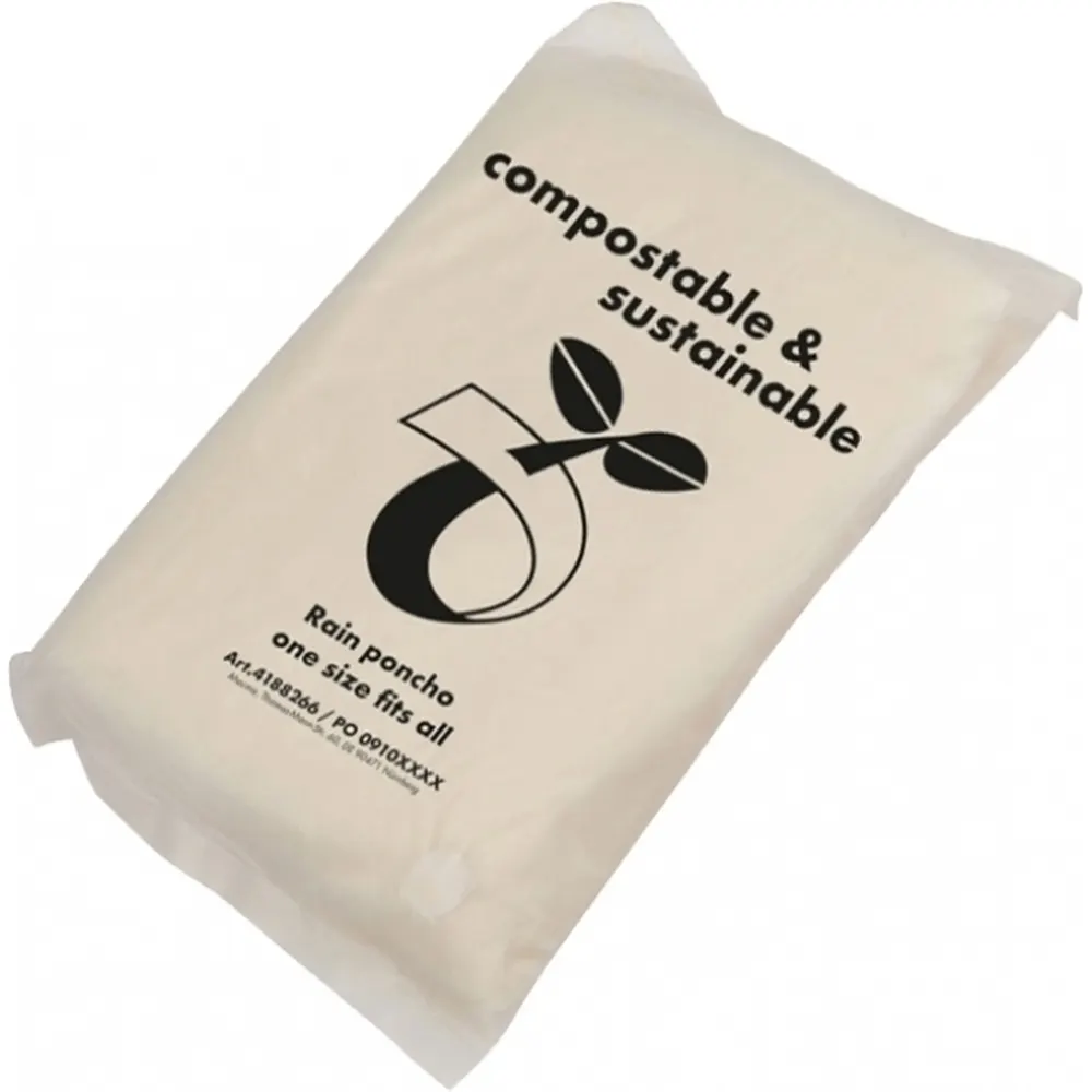 Poncho przeciwdeszczowe biodegradowalne FLEURUS, wariant 188266, zdjęcie 1 z 4