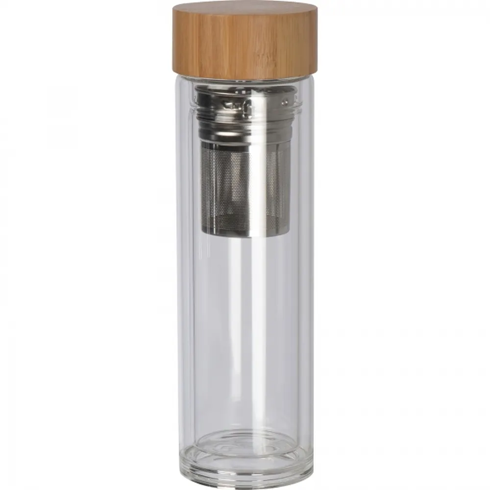Butelka szklana termiczna 420 ml HENDRIK, wariant 6134366, zdjęcie 1 z 11