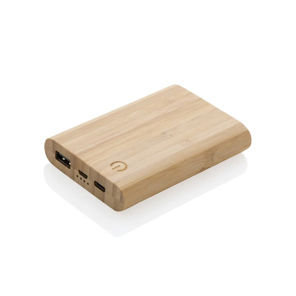 Bambusowy power bank 5000 mAh, wariant P322.259, zdjęcie 1 z 12