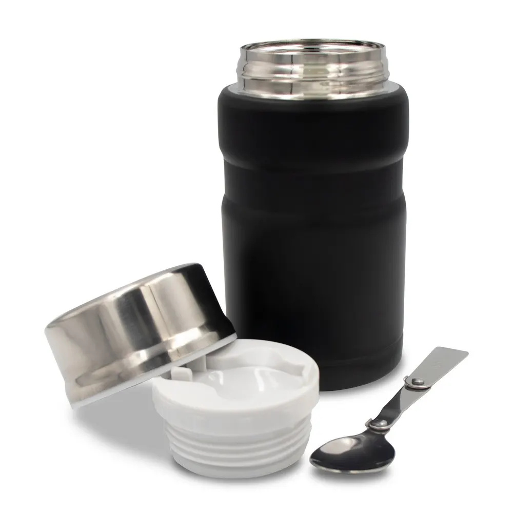 Termiczny pojemnik na żywność 650 ml Air Gifts, składana łyżka | Jonathan, wariant V9962-03, zdjęcie 1 z 9