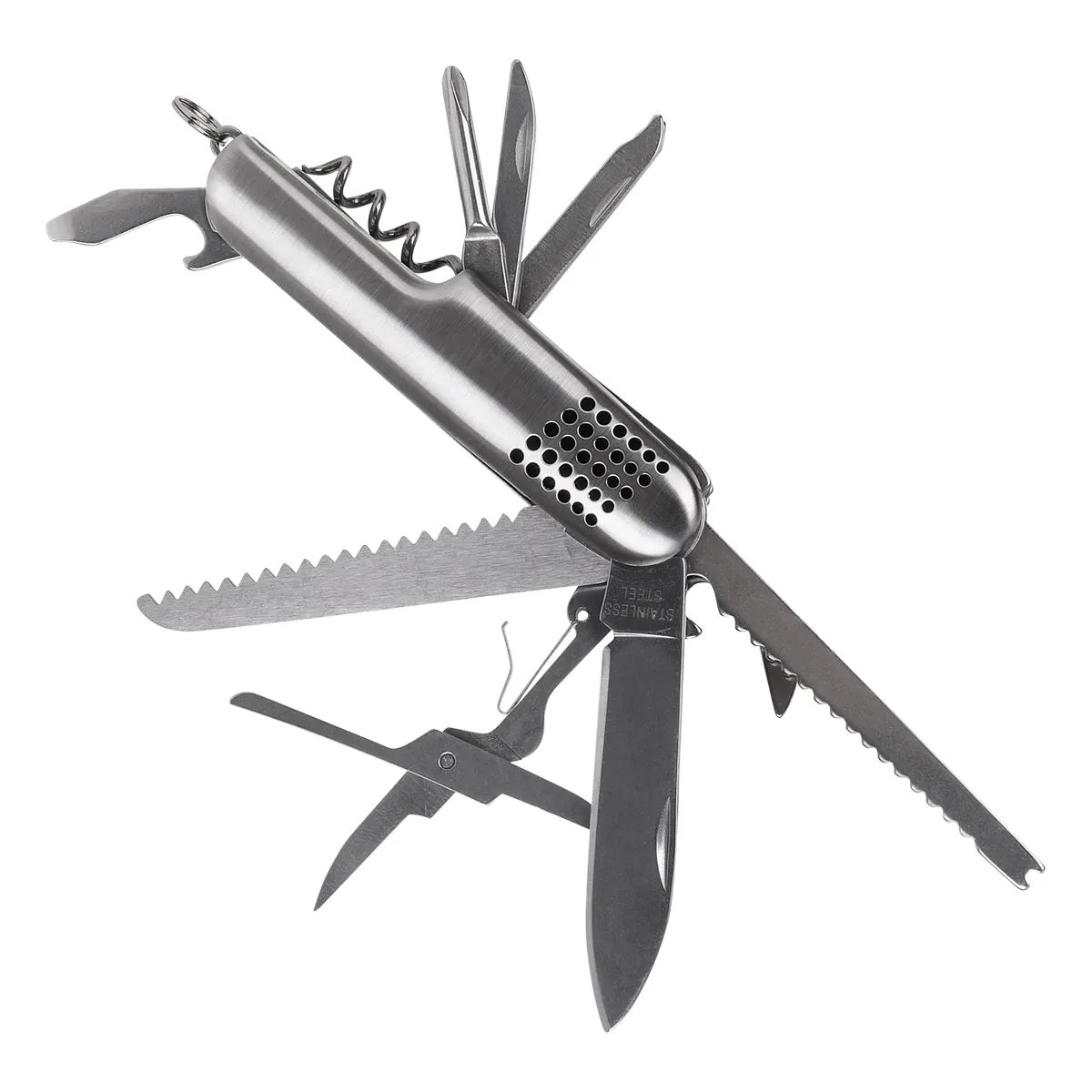 Scyzoryk 13-funkcyjny Singen, srebrny, wariant R17524, zdjęcie 1 z 5