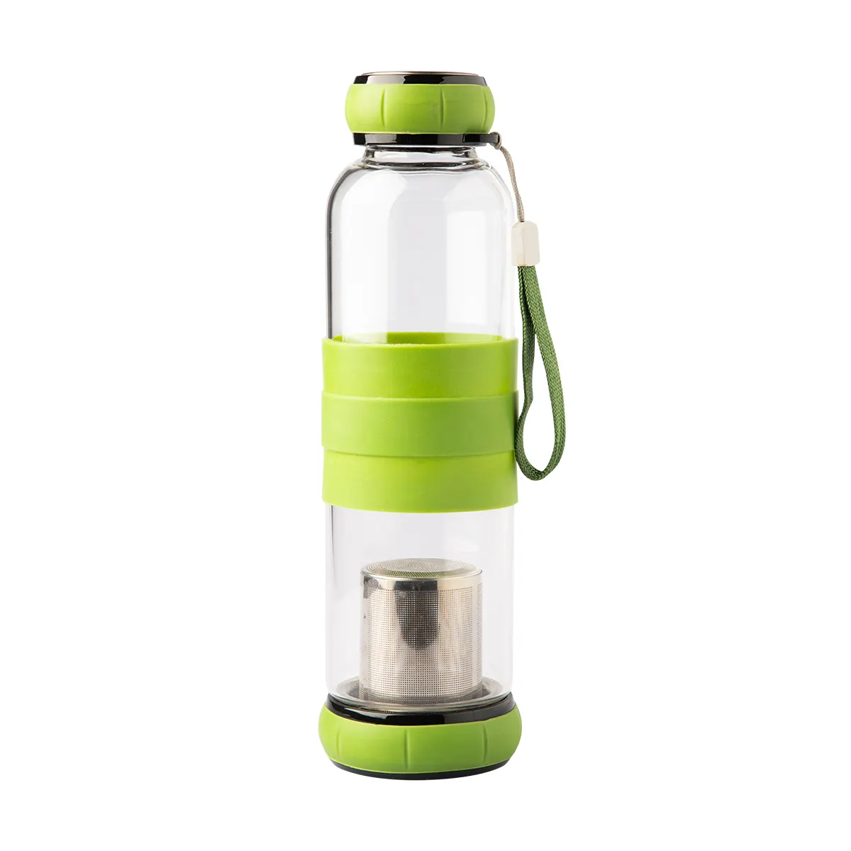 Szklana butelka z zaparzaczem do herbaty Sulmona 550 ml, wariant R08268.05, zdjęcie 1 z 8