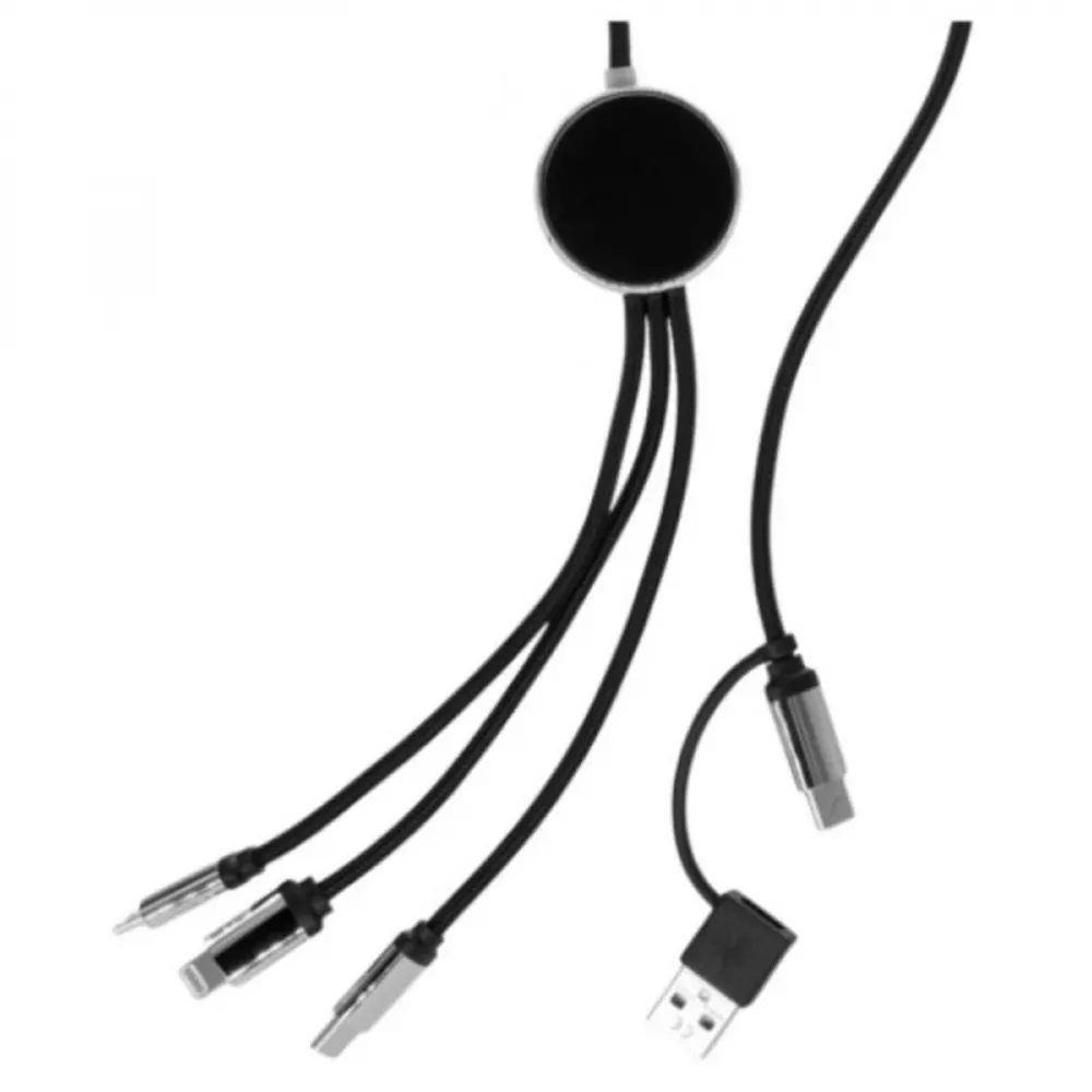 DŁUGI KABEL 4W1 Z PODŚWIETLANYM LOGO, W102TG, wariant EG058803, zdjęcie 1 z 4