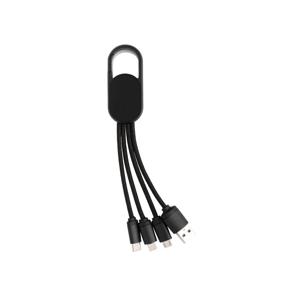 Kabel do ładowania 4 w 1 z karabińczykiem, wariant P302.071, zdjęcie 1 z 8