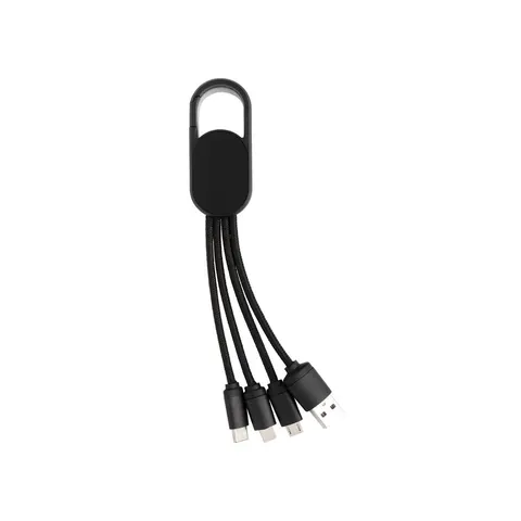 Kabel do ładowania 4 w 1 z karabińczykiem