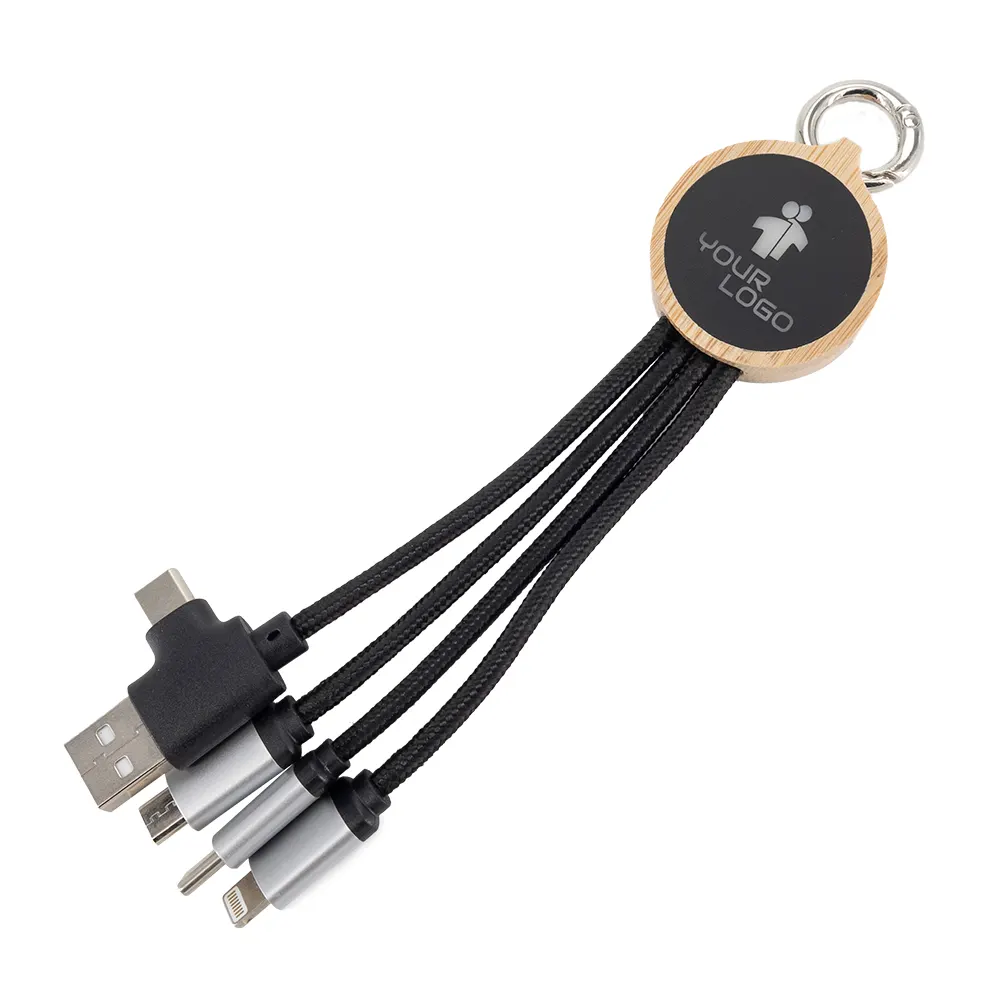 Kabel 4w1 z podświetlanym logo, LH-ZMU05, wariant EG059213, zdjęcie 1 z 6
