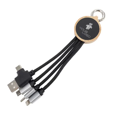 Kabel 4w1 z podświetlanym logo, LH-ZMU05