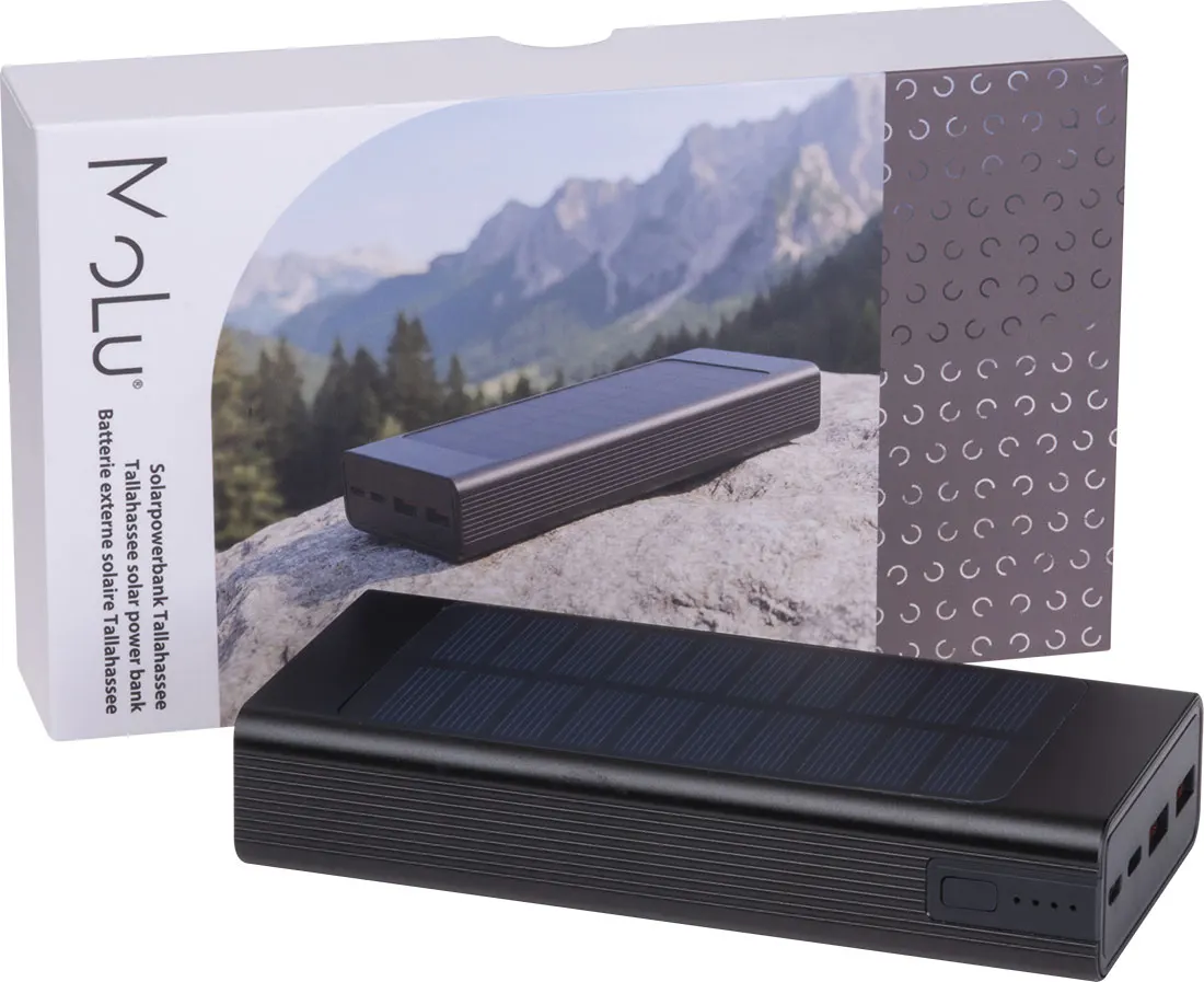 Power bank solarny 20 000 mAh TALLAHASSEE MoLu, wariant 554103, zdjęcie 1 z 9
