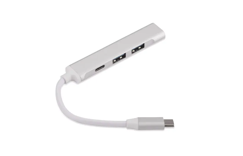 Rozdzielacz HUB USB z kablem typ C - ROSKO, wariant 09163-00, zdjęcie 1 z 7