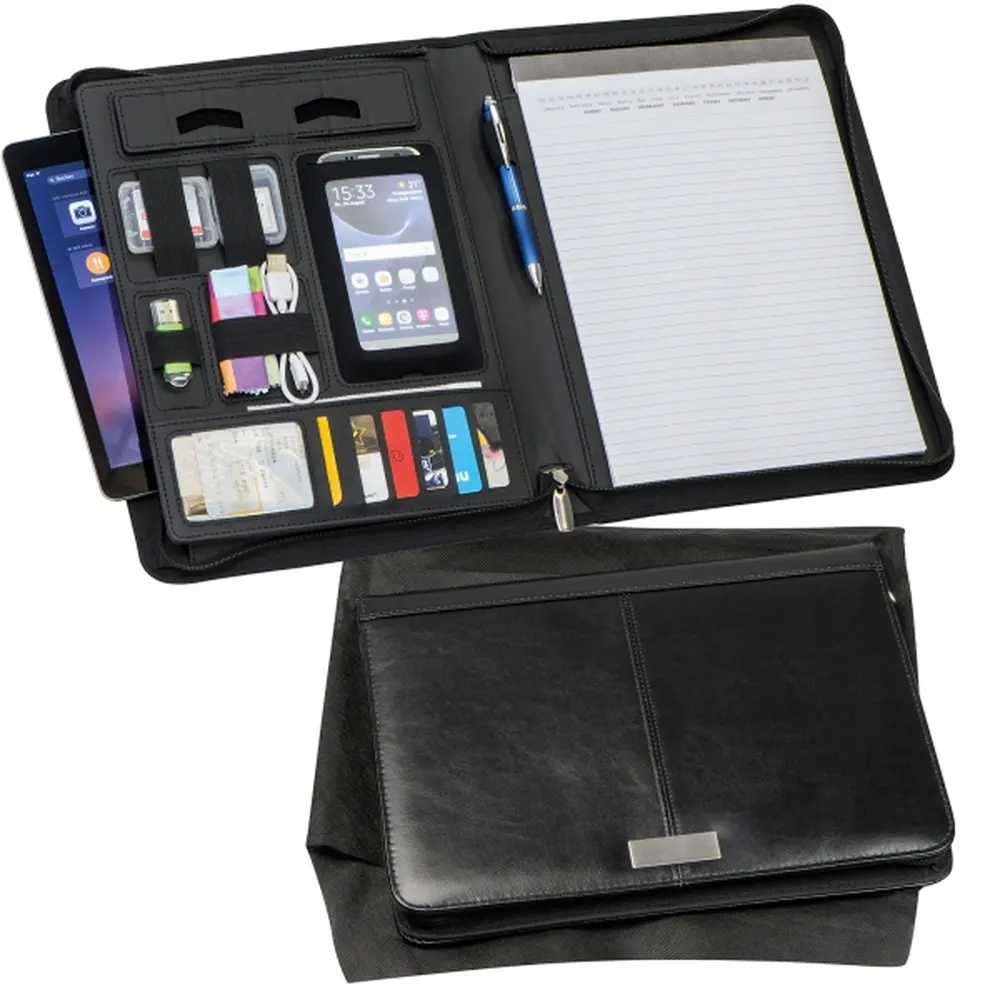 Folder A4 z notatnikiem w linie i kieszenią na tablet GASPARE, wariant 2063003, zdjęcie 1 z 6