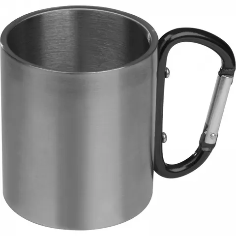 Kubek metalowy z karabińczykiem 200 ml ANGELICA