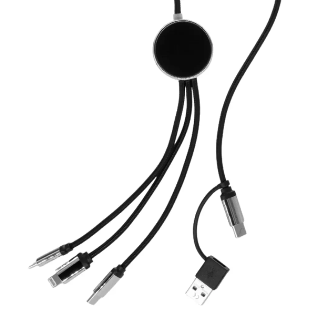Kabel 4w1 z podświetlanym logo długi 120 cm, wariant EG058803, zdjęcie 1 z 2