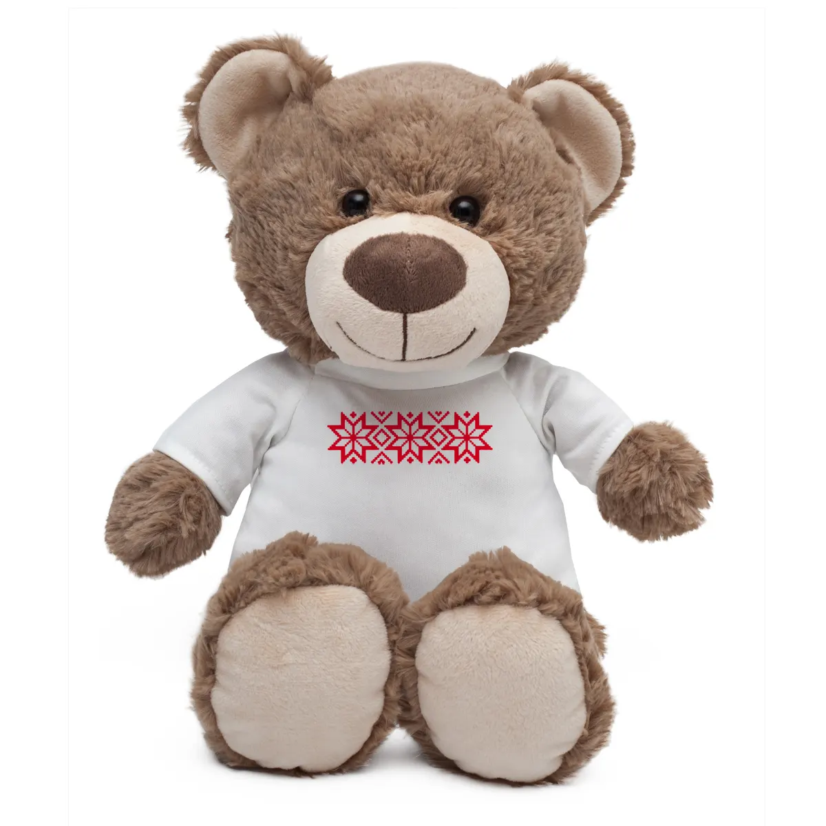 Maskotka Big Teddy w koszulce z motywem świątecznym, wariant X74004.10, zdjęcie 1 z 3