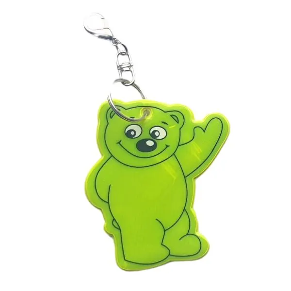 Brelok odblaskowy Beary, żółty, wariant R73245.05.P, zdjęcie 1 z 2
