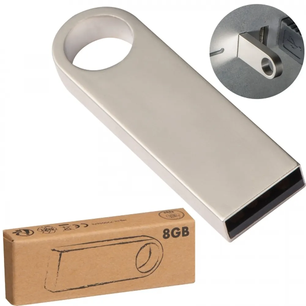 Pendrive metalowy 8GB 2.0 EDYTA, wariant 2099107, zdjęcie 1 z 5