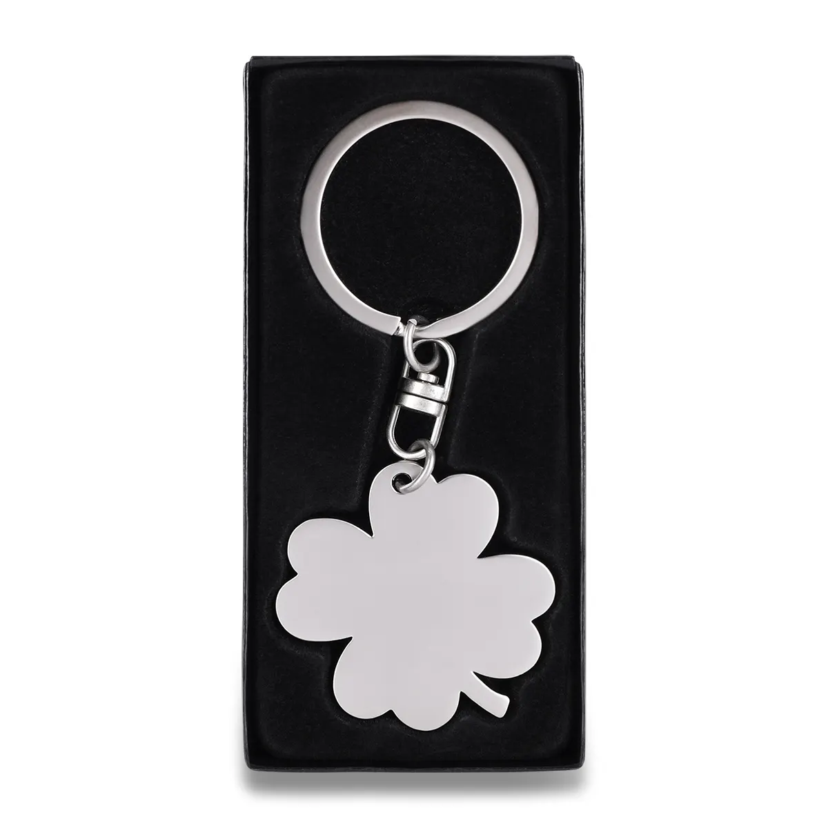 Brelok metalowy Clover, srebrny, wariant R73216, zdjęcie 1 z 6